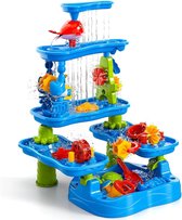 Table à eau/sable Kiddel XXL pour enfant – Table de jeu 4 en 1 – 4 étages – Pelles, Arrosoirs et moules à sable inclus – Jouets de plein air