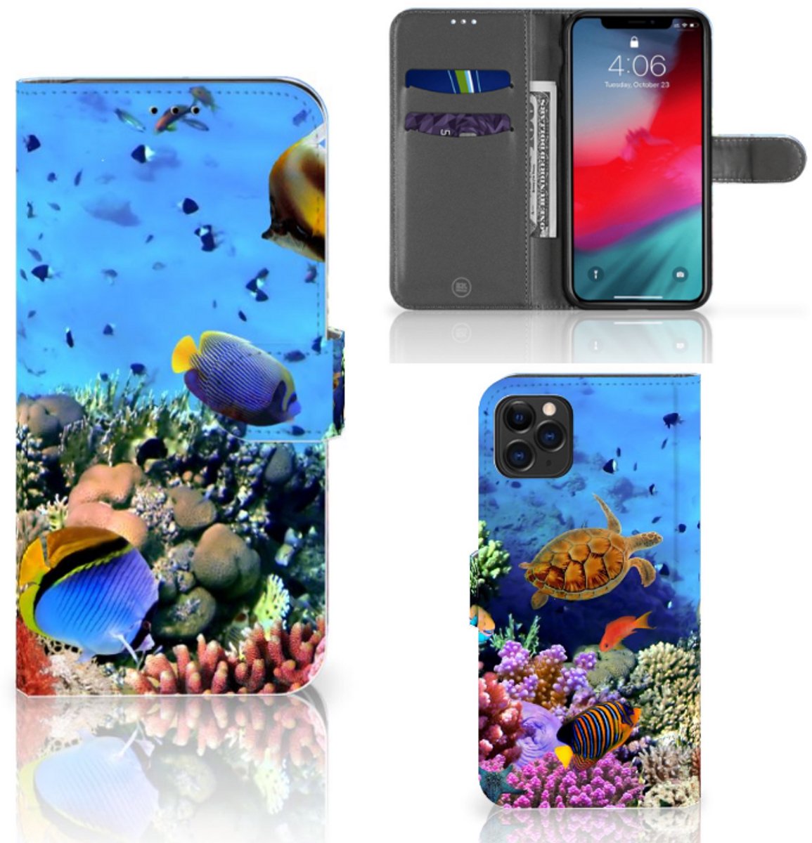 Apple iPhone 11 Pro Max Telefoonhoesje met Pasjes Vissen