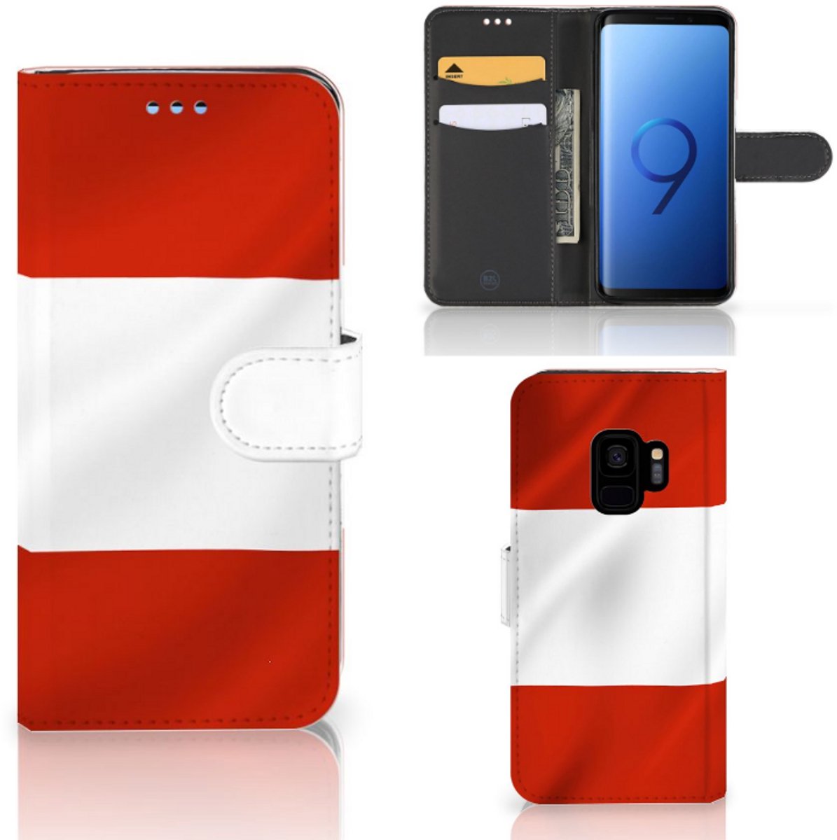 Samsung Galaxy S9 Bookstyle Case Oostenrijk