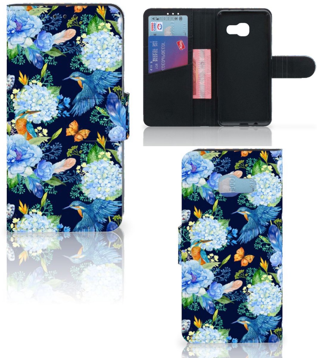 Telefoonhoesje met Pasjes voor Samsung Galaxy A3 2017 IJsvogel