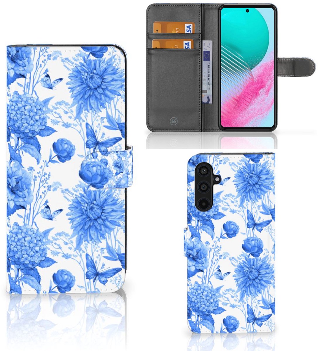 Hoesje voor Samsung Galaxy M54 Flowers Blue