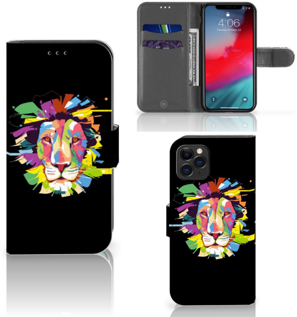 Apple iPhone 11 Pro Leuk Hoesje Lion Color