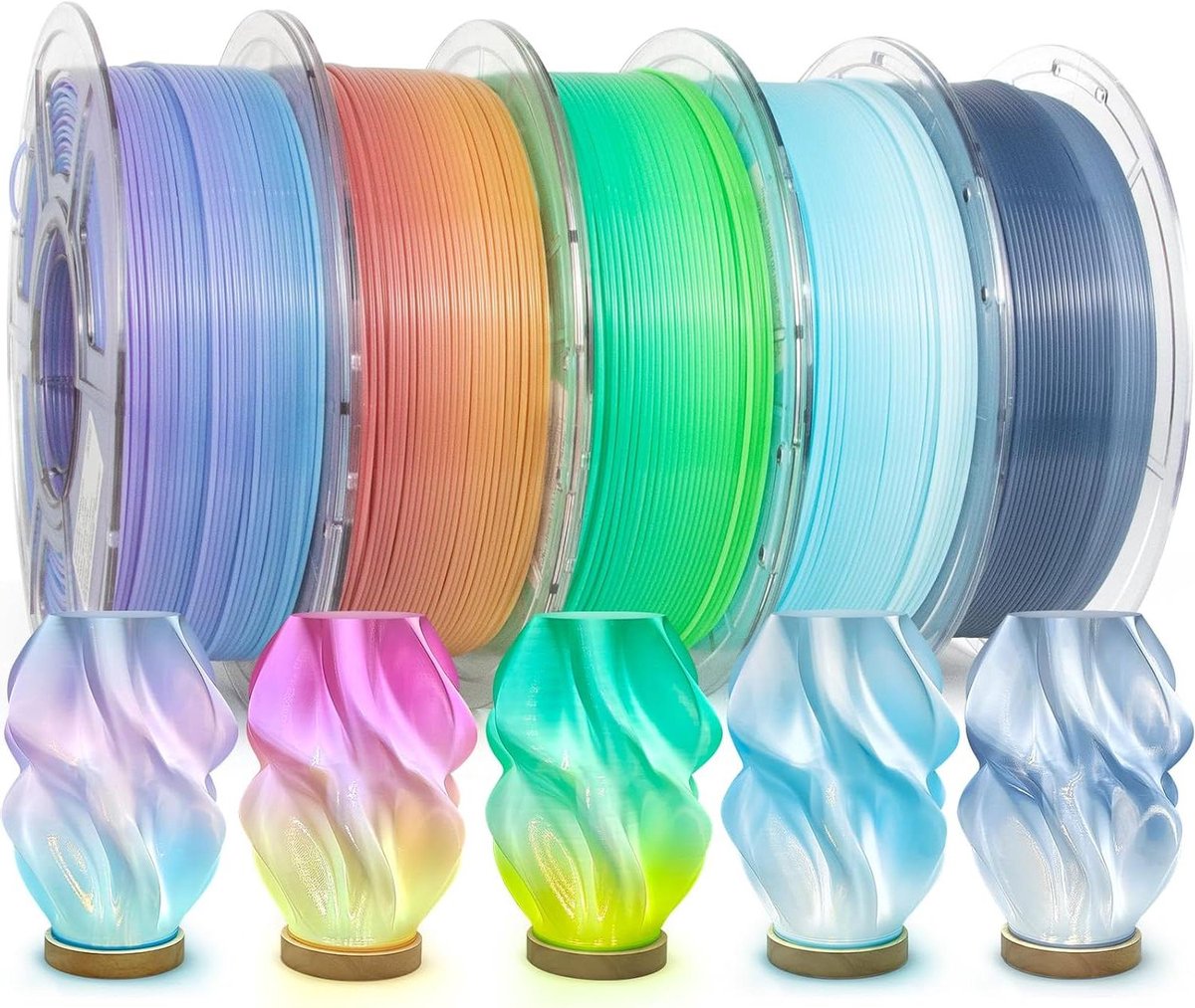 PETG Filament 1.75mm - 3D Printer Draad - 3D Modellen Printen - Hoge Snelheid Afdrukken - 5 Kilogram