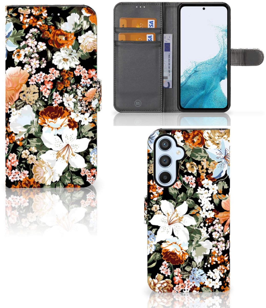 Hoesje voor Samsung Galaxy A54 5G Dark Flowers