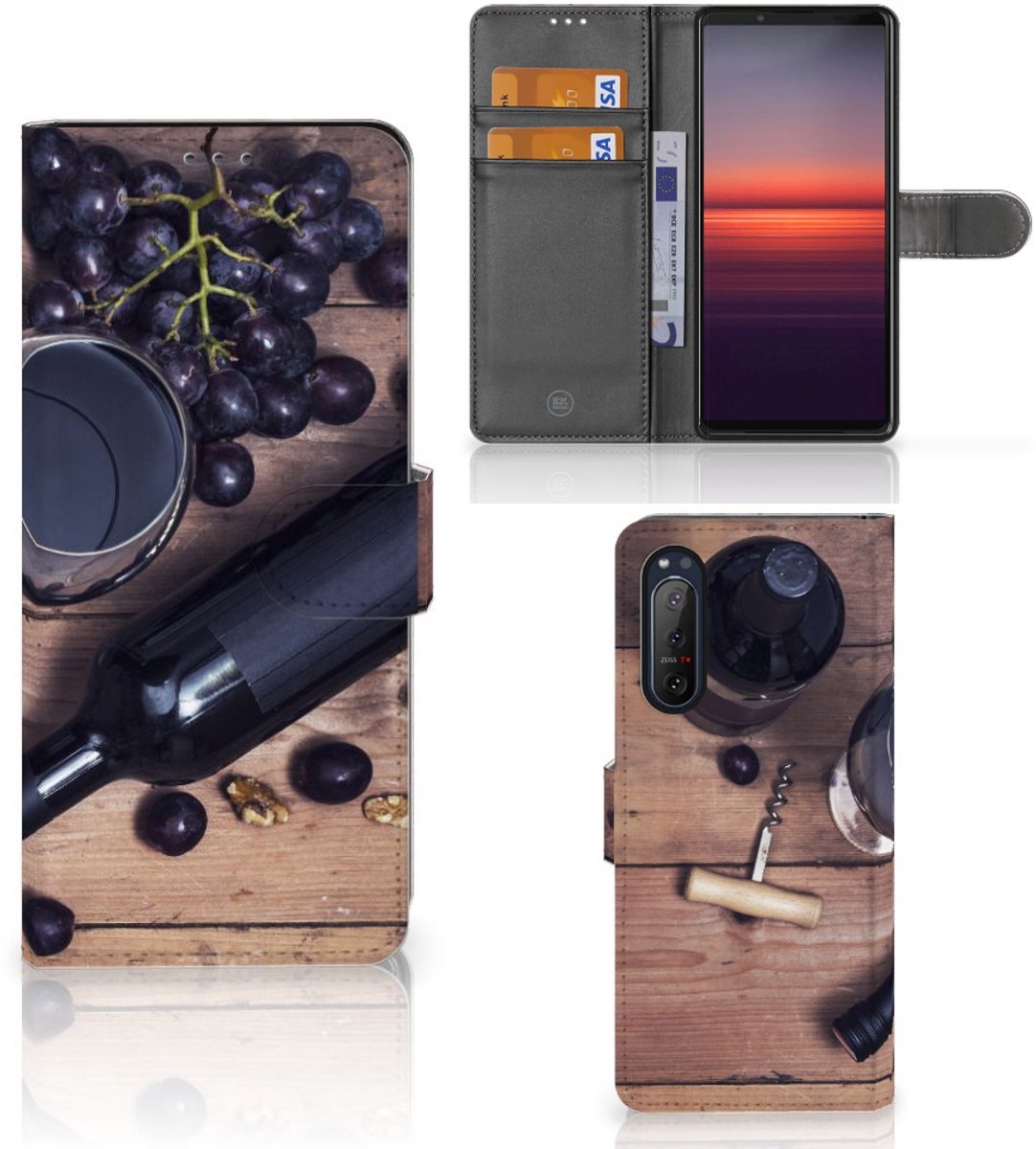 Sony Xperia 5II Book Cover Wijn