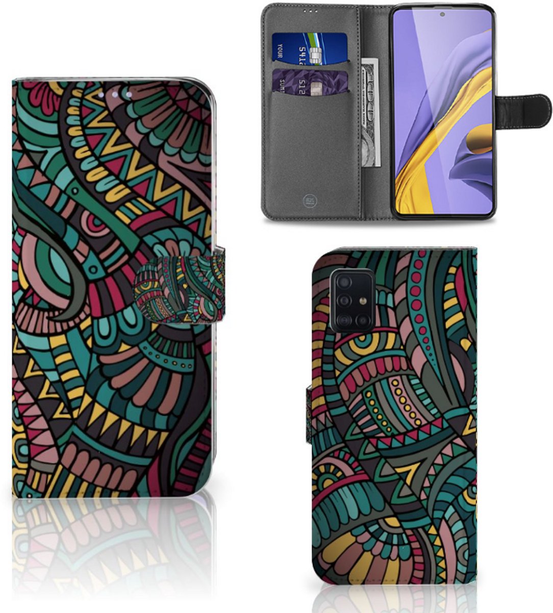 Samsung Galaxy A51 Telefoon Hoesje Aztec
