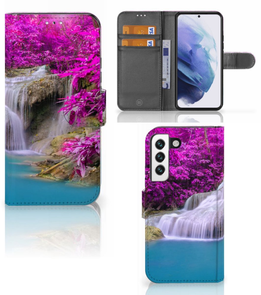 Boekhoesje voor Samsung Galaxy S22 Flip Cover Waterval