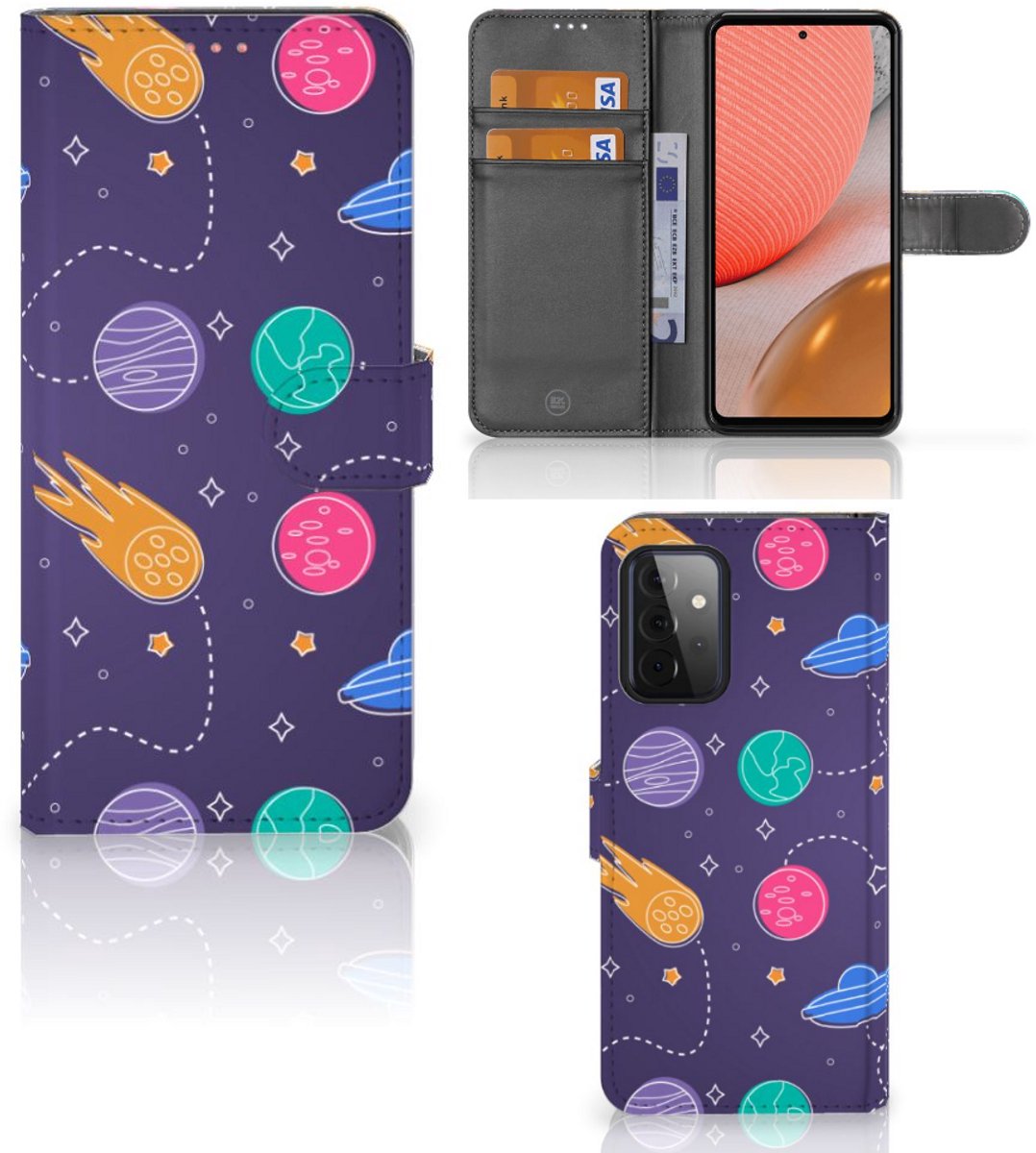 Samsung Galaxy A72 Wallet Case met Pasjes Space