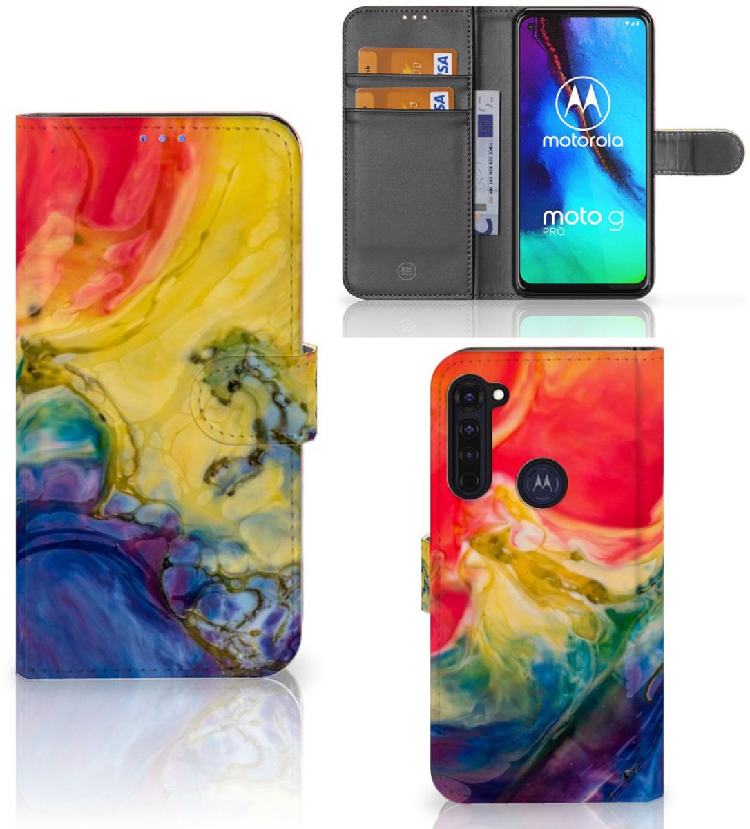 Hoesje Motorola Moto G Pro Watercolor Dark