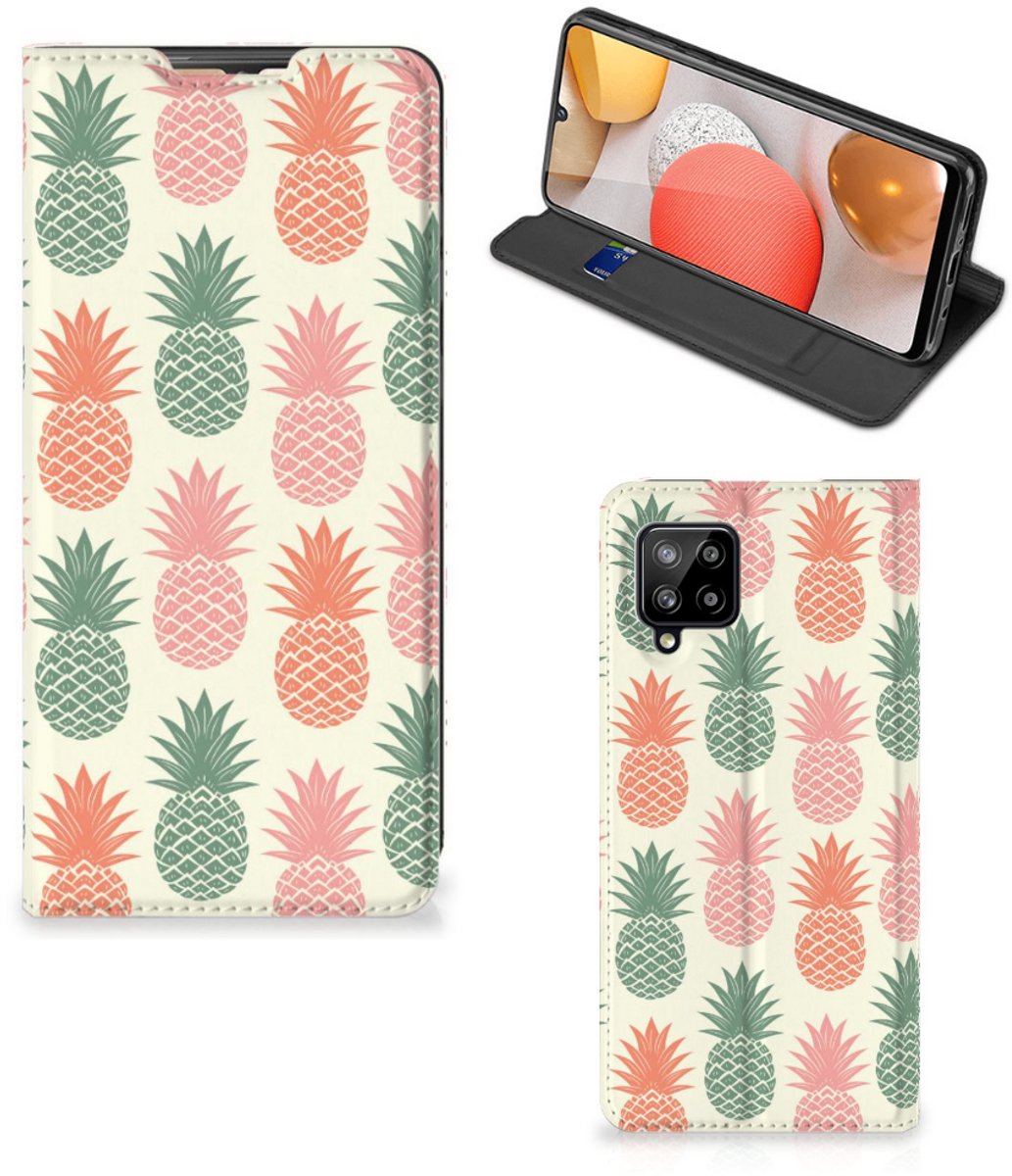 Samsung Galaxy A42 Flip Style Cover Ananas