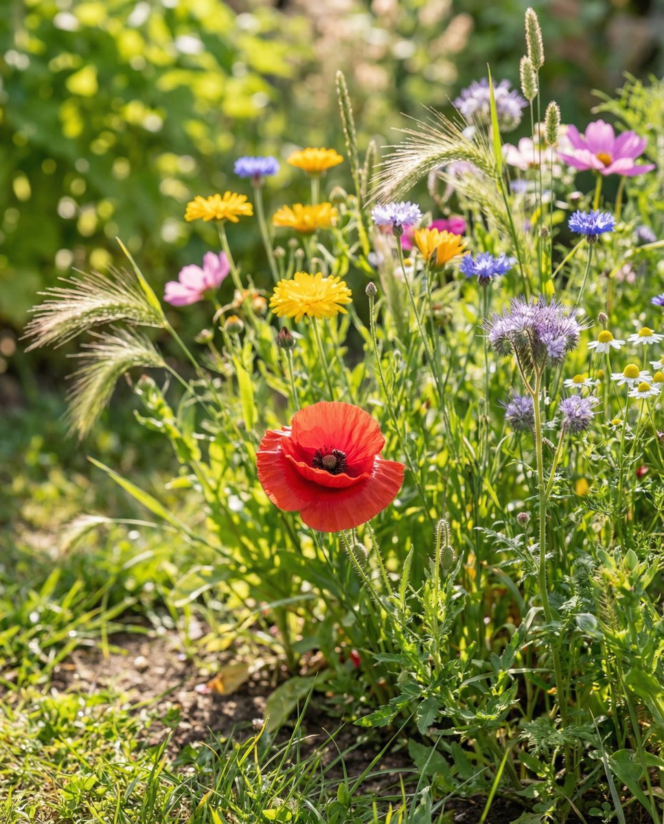 Bloemen Voor Vogels Zaden Eenjarig Bloemenmengsel Strooidoos 15m²
