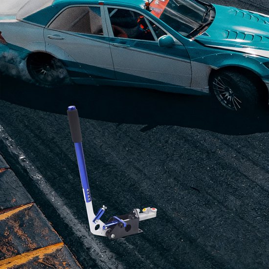 Hydraulische Handremhendels Blauw Universele Racehandrem Voor Handremmen Van De Verticaal Geplaatste Rally- En Drift-Handrem van Merkloos — afbeelding 2
