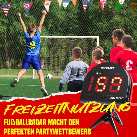 NET PLAYZ Voetbalradars, trainingsapparaten met snelheidssensoren, voetbalgeschenken, hightech gadgets en uitrusting voor voetbalspelers — afbeelding 5