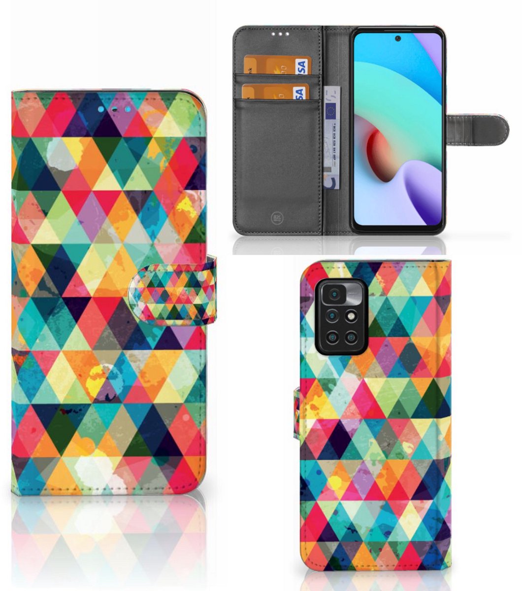 Xiaomi Redmi 10 Telefoon Hoesje Geruit