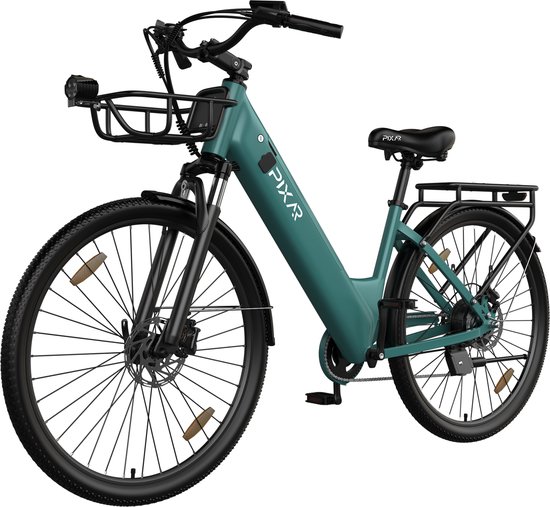 Pixar C1pro Elektrische Fiets - Actieradius 60-80km - Motor 250W - Battery 36V18AH (EVE) - Shimano 7 versnellingen - 28 Inch E-Bike Stadsfiets - Blauw