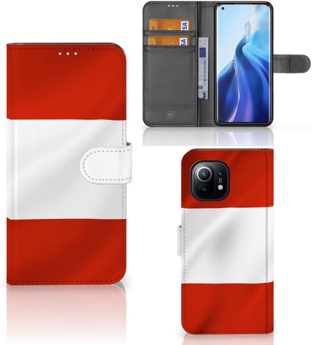 Xiaomi Mi 11 Bookstyle Case Oostenrijk