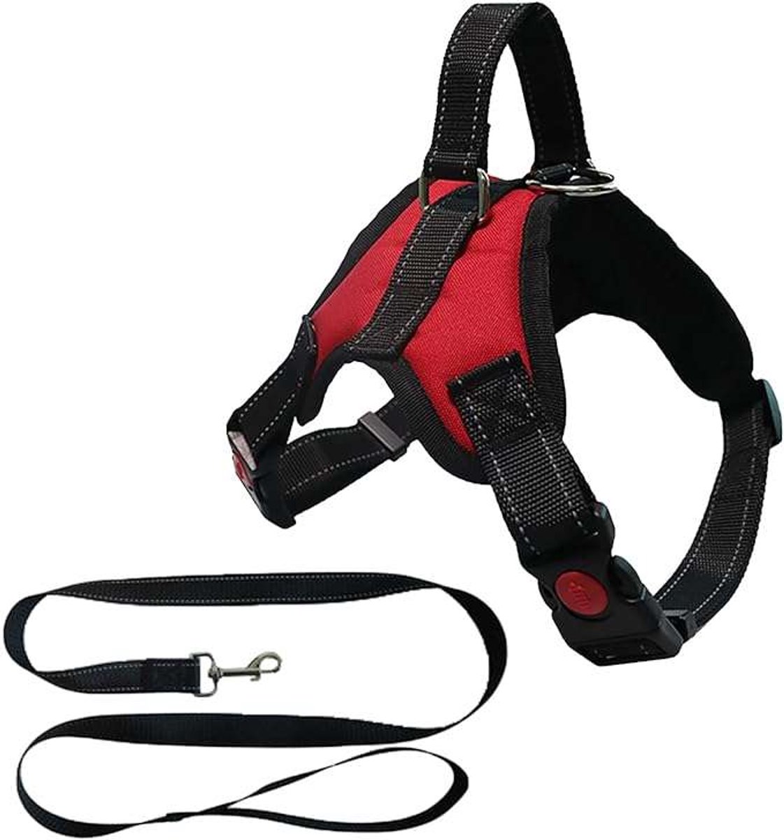 CE Serie - Comfortabele Hondenharnas - XL - Ademend - Rood