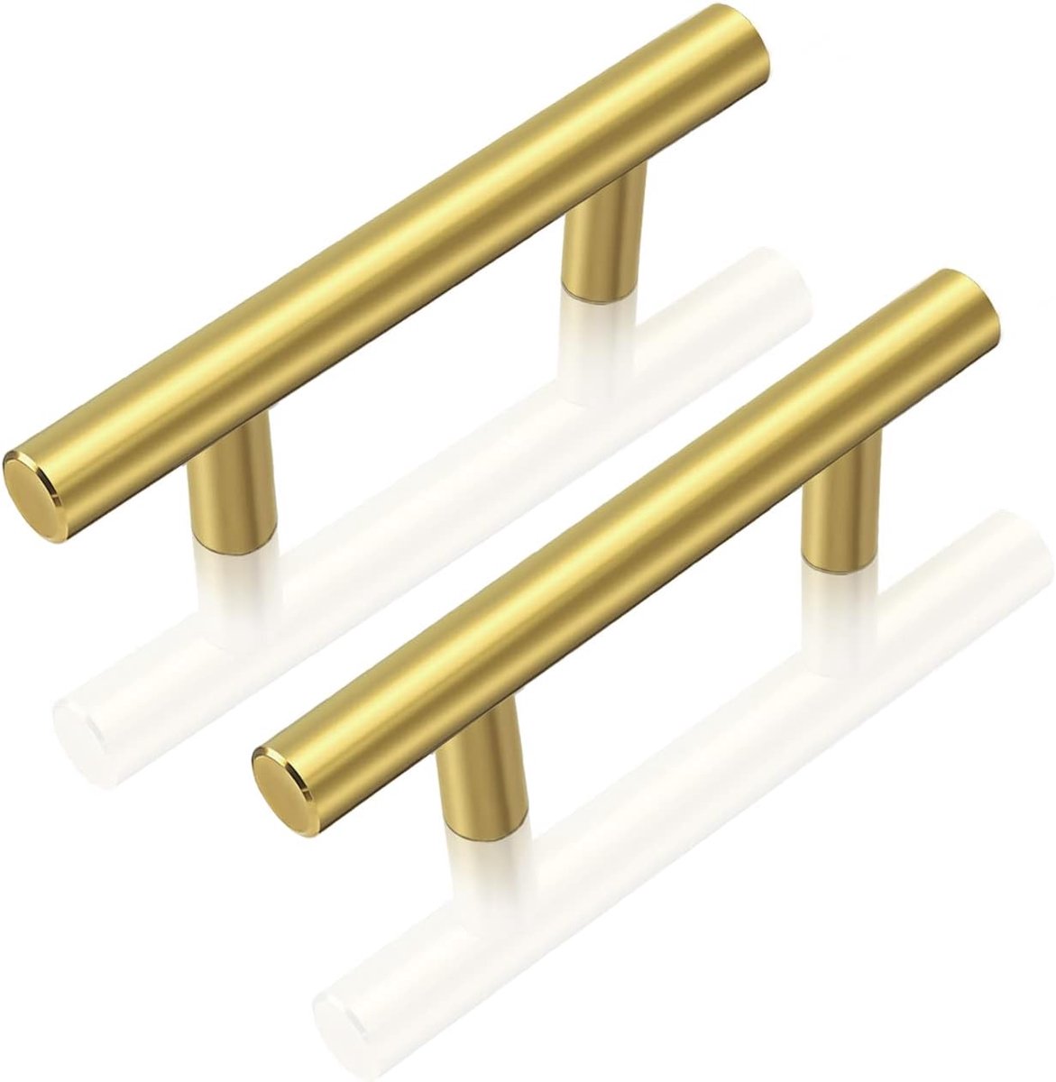 CE - Meubelgreep - Metaal - Goud - 100mm - 12 stuks