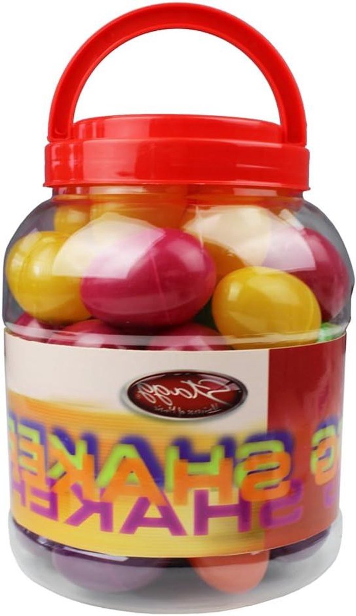 Emmer Shakers Eieren - Kleurrijke Percussie Eieren - Muziek Maken Kinderen - Stevige Plastic Schelpen - 40 stuks - Multicolor