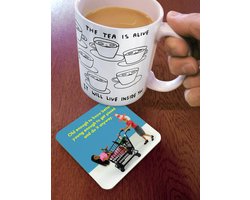 Bold & Bright - Grappige 'Old Enough' Coaster - Kleine cadeau-ideeën voor hem haar - Vrienden Verjaardag - Collega Work Office - New Home Gift - Cadeaus voor vrouwen mannen - Verkocht door Brainbox Candy