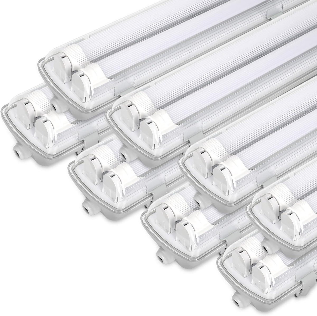 Led-lamp voor vochtige ruimtes - Werkplaatslamp buislamp - Vochtige ruimtes verlichten - IP65 waterdicht ontwerp - 120 cm - Koudwit