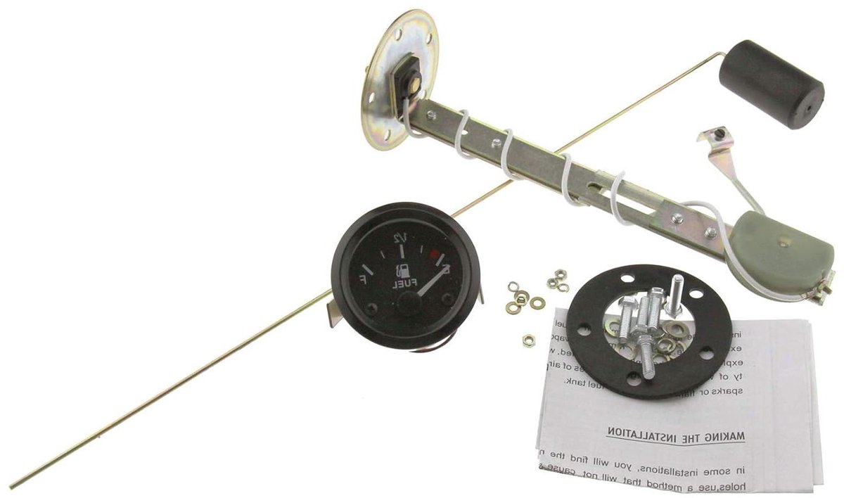 Brandstofniveau Meter - Brandstofmeter Auto - Brandstofniveau Meten - Hoge Gevoeligheid - 52 mm - Zwart