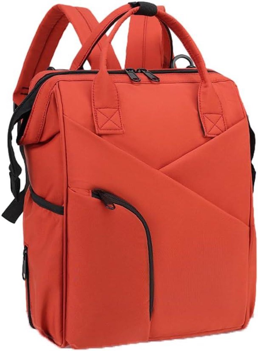 Luiertas Rugzak - Babyvoedingstas Mamatas - Babybenodigdheden Dragen - Eenvoudige Doordachte Structuur - 40 x 27 x 19 cm - Rood