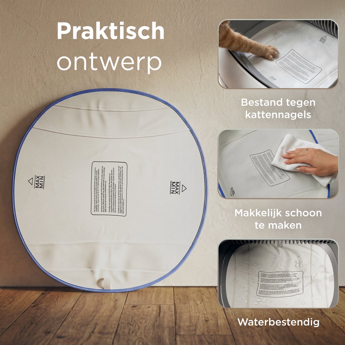 TrevoPet Kattenbakmat - Waterdicht & Krasbestendig thumbnail 2