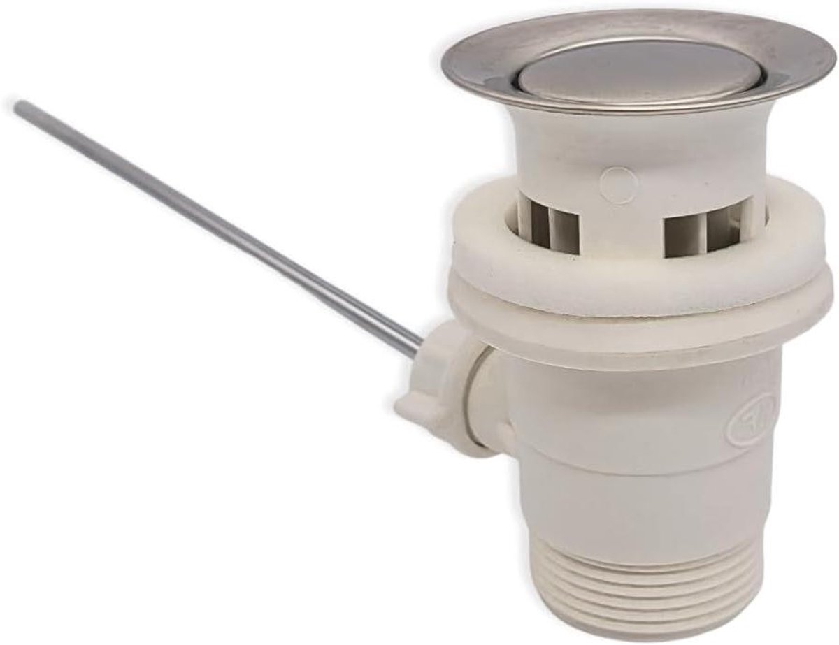Universele Afvoergarnituur - Sifon Set - Afvoer Verstopping Voorkomen - Met Harenfilter - 1 1/4 Inch - Chroom