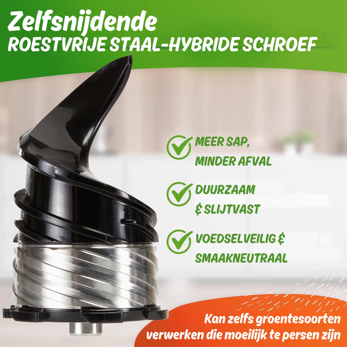 Nutrilovers Slow Juicer NUTRI-PRESS MAX sapcentrifuge voor hele vruchten met XXL-opening van 150 mm, BPA-vrij, incl. sapfles en receptenboek voor slow juice thumbnail 5