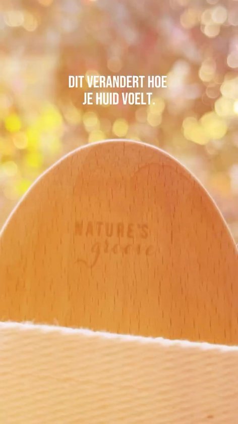 Nature's Groove® Natuurlijke Rugborstel met Afneembare Steel - Lichaamsborstel voor Douche & Bad - Dry Brush Badborstel & Doucheborstel