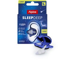 Alpine SleepDeep Oordopjes Slapen - Maximale Geluidsdemping - Perfect voor Zijslapers - 27dB SNR Oordoppen - Sleep Plugs - Slaapoordoppen Snurken - Medium/Large Size - 1 Paar