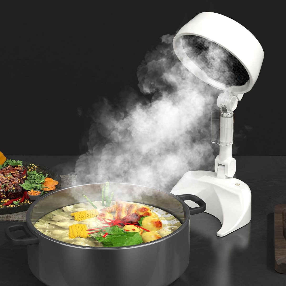 Draagbare Afzuigkap Mini Desktop Afzuigkap Opvouwbaar Desktopafzuigkap Mini Afzuigkap Mini-Afzuigkap Desktop-Afzuigkap voor Thuis Keuken Barbecue Reizen