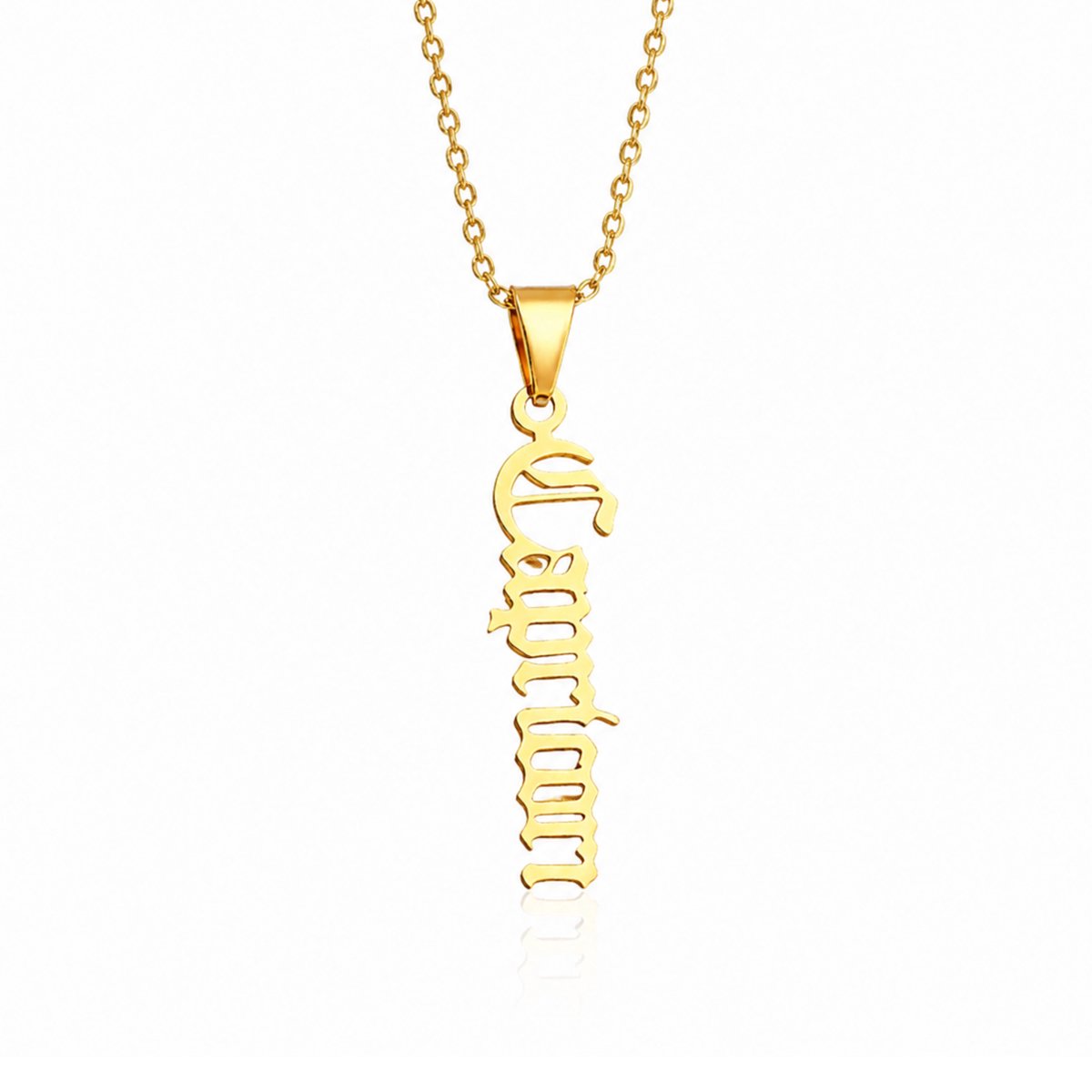 MoodLux Sterrenbeeld Ketting - Steenbok - Capricorn - Goud - RVS - 50cm Halsketting met Zodiac Hanger - Mannen & Vrouwen – 12 Sterrenbeelden – Perfect Cadeau