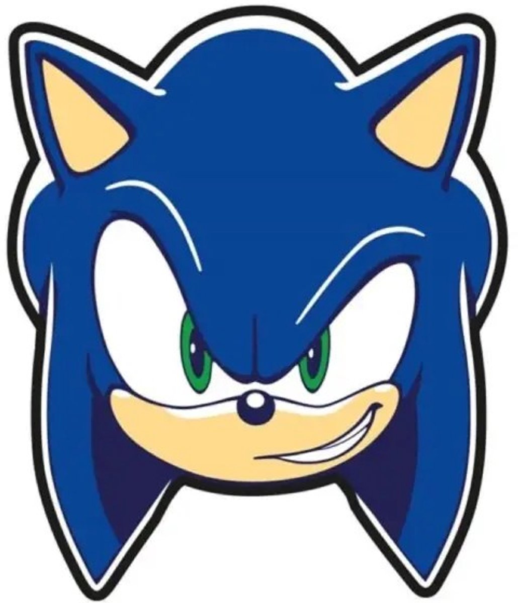 Sonic sierkussen (gevormd) 35 x 29,5 cm