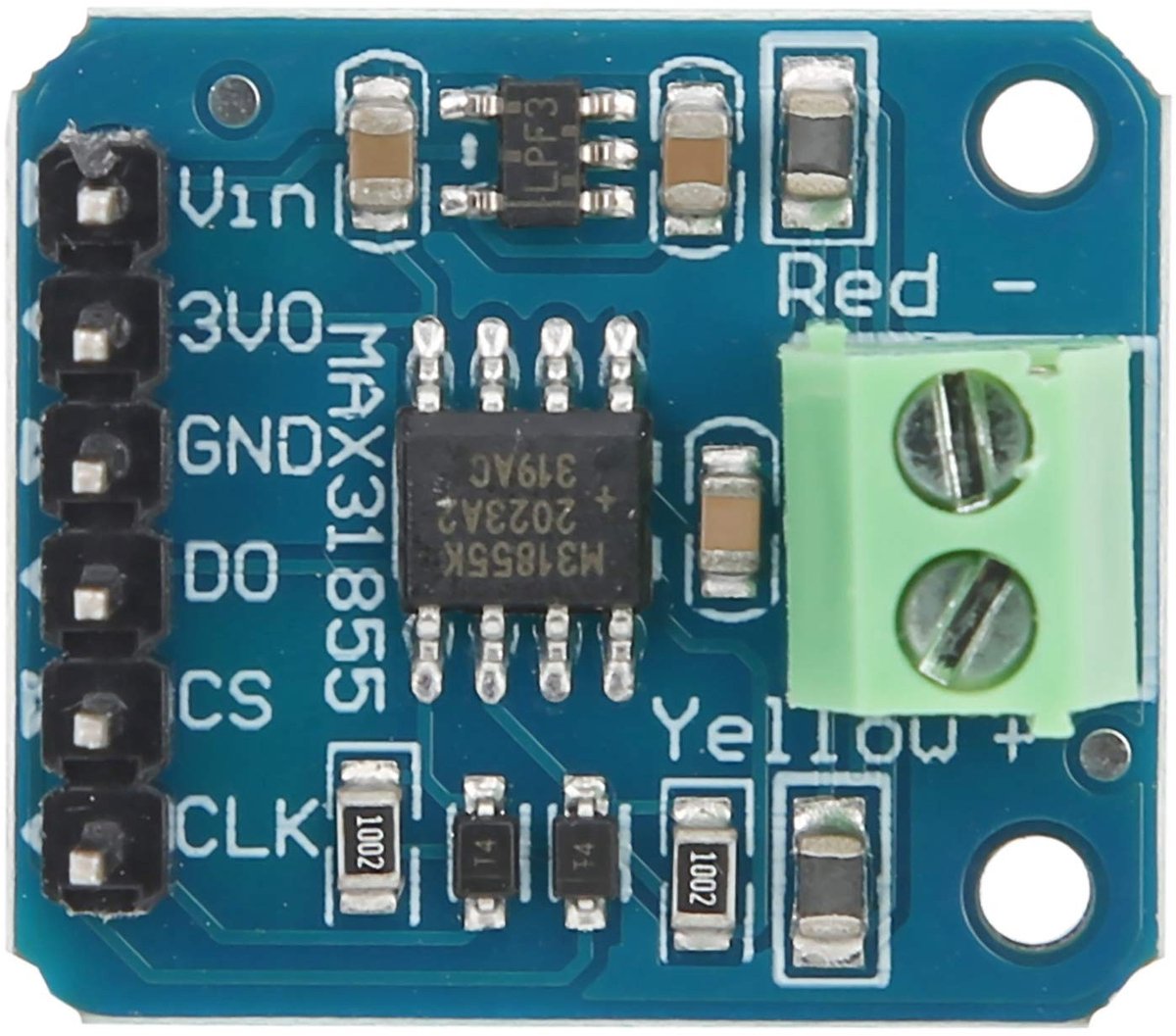 Allecto - K-type Thermokoppel Module Temperatuur Sensor - Hoge nauwkeurigheid - MAX31855 voor breed temperatuurbereik - Temperatuursensor - Betrouw...
