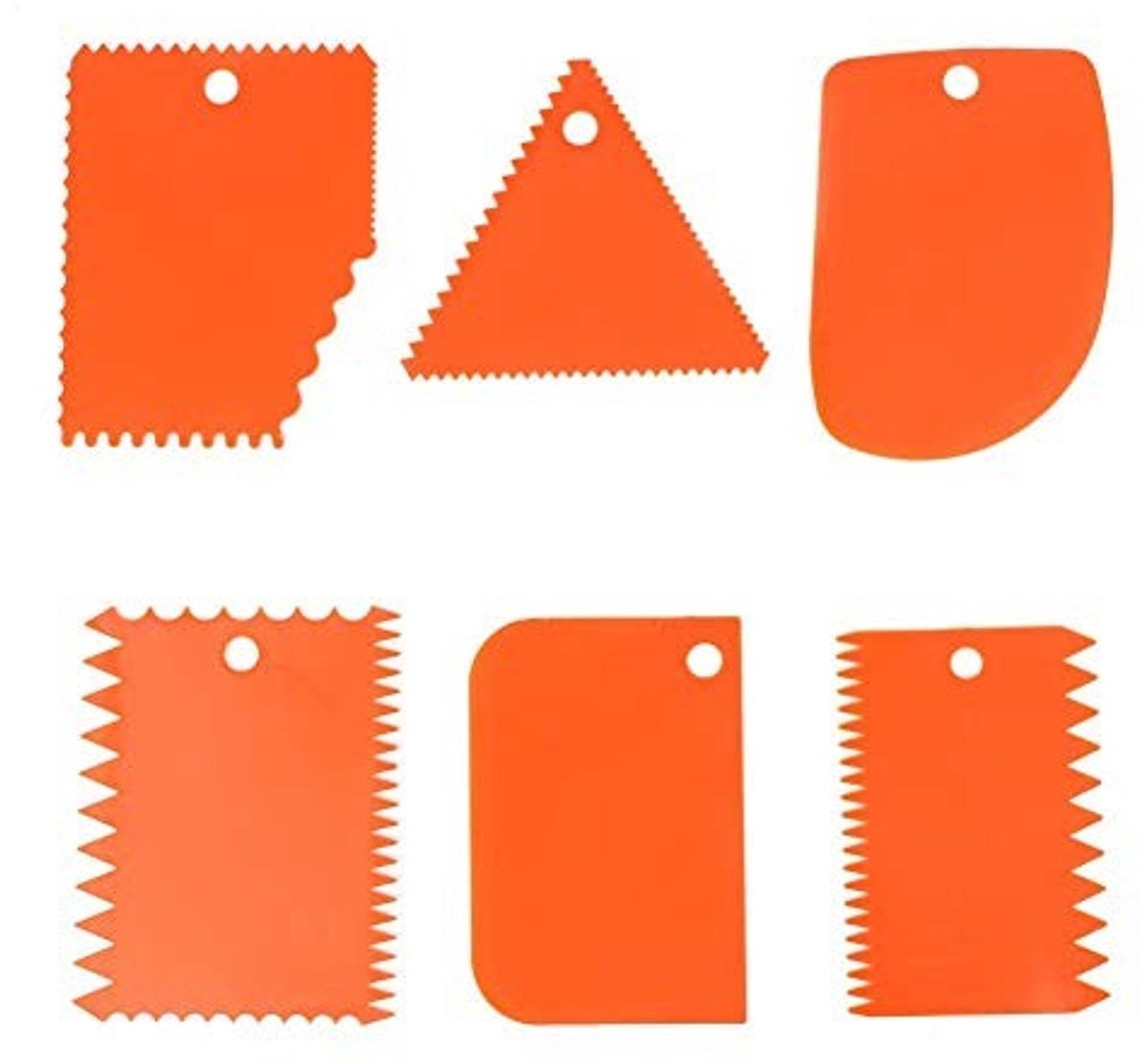 Allecto - Plastic Kleispatel Set - 6-Delige Set - Duurzaam en Praktisch - Voor Sculpturen - Pottery - Creatief Werken - Geschikt voor Kunstenaars -...