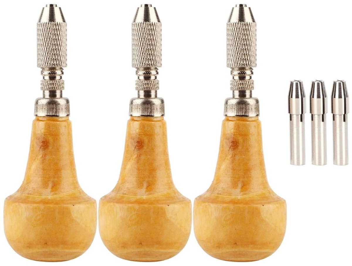 Allecto - Pin Type Vise - Precisie Gereedschap - Voor Goudsmeden - 3-delige set - Ideaal voor Graveerwerkzaamheden - Professioneel gebruik - Handza...