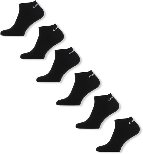 O'Neill - Chaussettes basses unisexes - Lot de 6 - Zwart - Taille 43/46