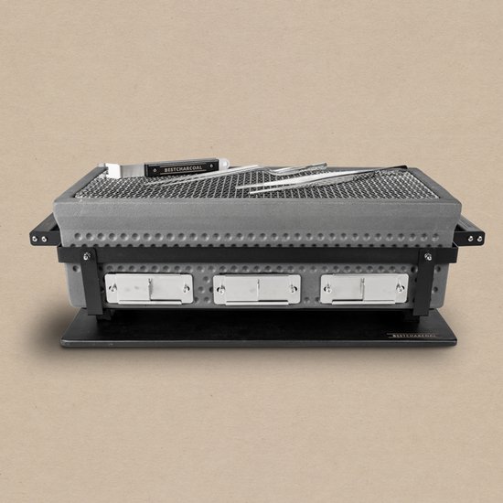 Bestcharcoal Shichirin Large – Japanse Tafelgrill op Houtskool – Inclusief Spiezenrek en Accessoires van Bestcharcoal — afbeelding 2