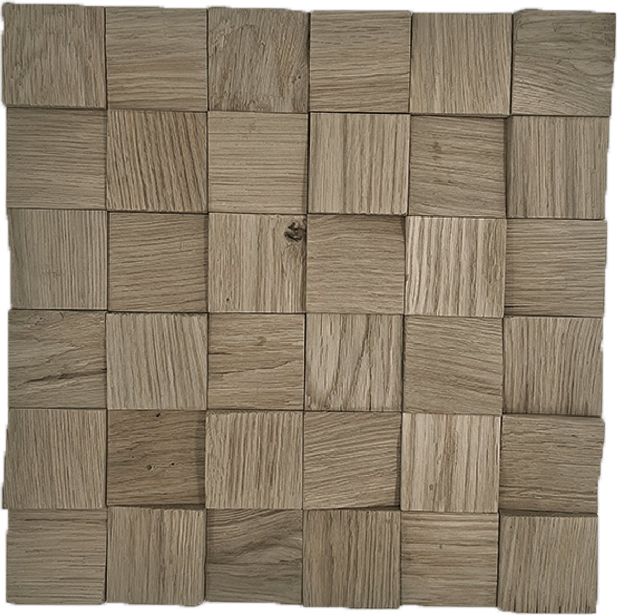 Houtstrip Eiken FSC Cube 3D Grijs