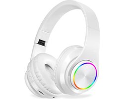Bluetooth over-ear hoofdtelefoon, draadloos surroundgeluid, opvouwbaar, handsfree, met microfoon, high-fidelity stereo, ondersteunt Micro SD/TF/FM-kaarten voor laptops/telefoons/pc's.