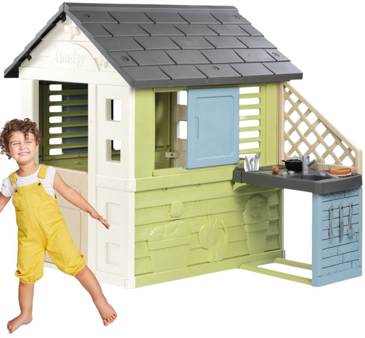 Smoby - Pretty House met zomerkeuken - Speelhuis - Vanaf 2 jaar. — afbeelding 9