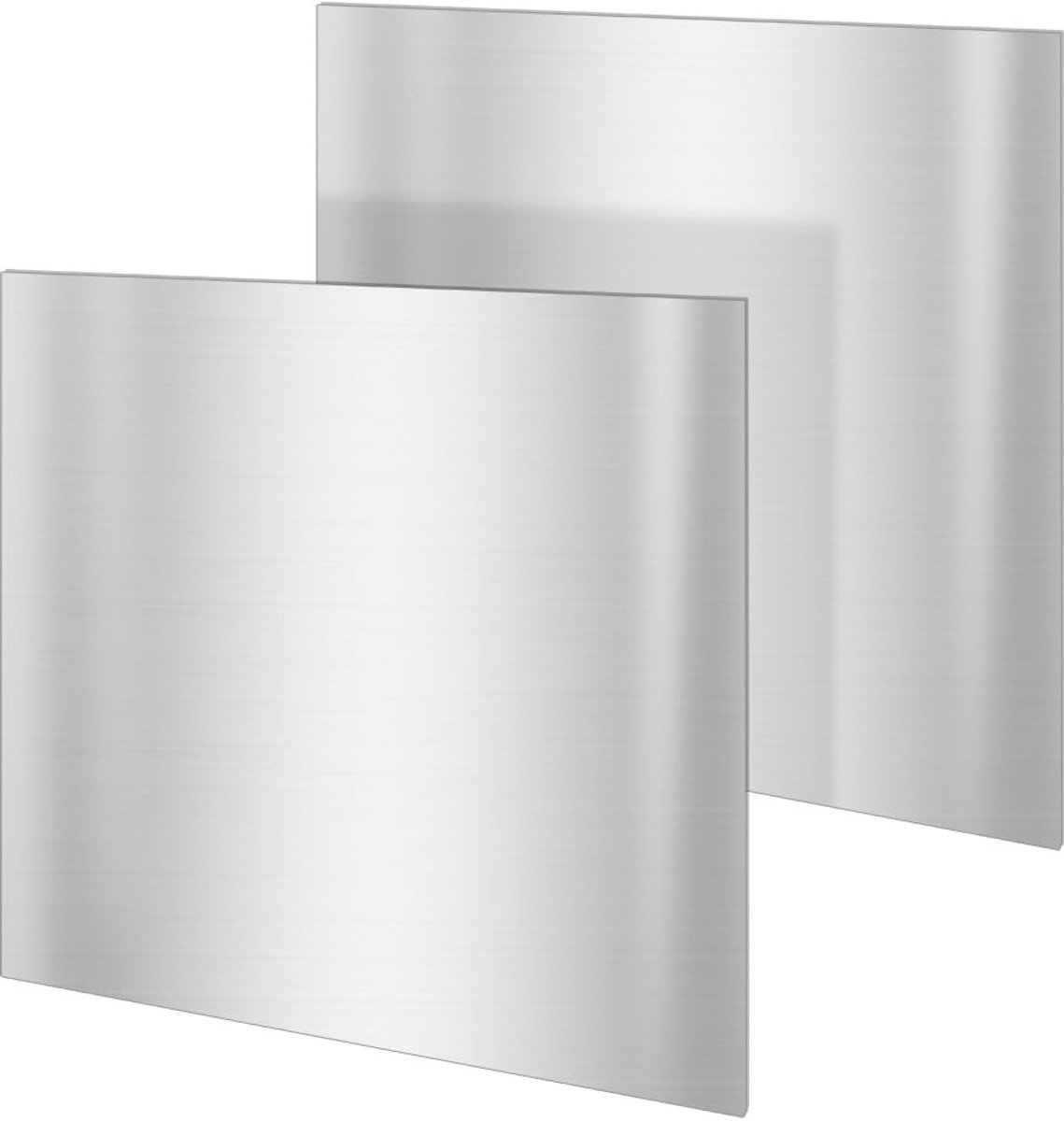 Allecto - Koudgewalste staalplaat - 2 stuks - 30 x 30 cm - 1 mm dik - Ideaal voor doe-het-zelfprojecten - Perfect voor industrie en decoratie