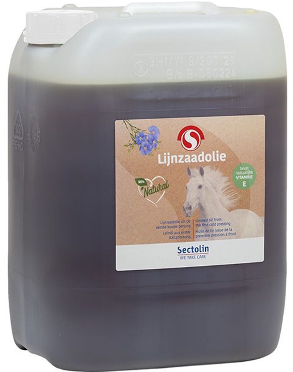 Sectolin - Lijnzaadolie - 10 Liter - Uit eerste koude persing - omega-3 vetzuren