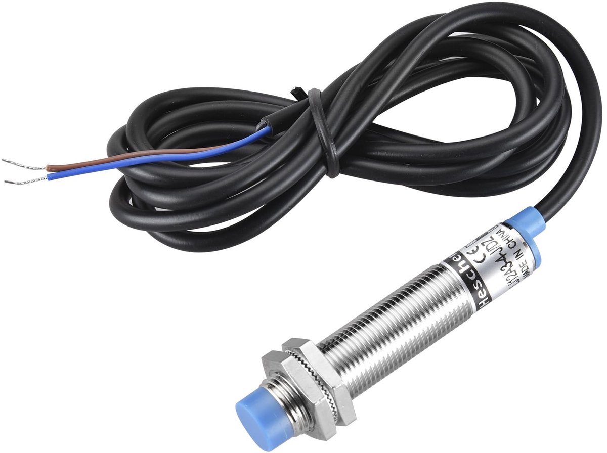 Allecto - Inductieve nabijheidssensor - 4mm detectieafstand - Normaal gesloten schakeling - Geel - 90-250VAC - Ideaal voor industriële automatisati...