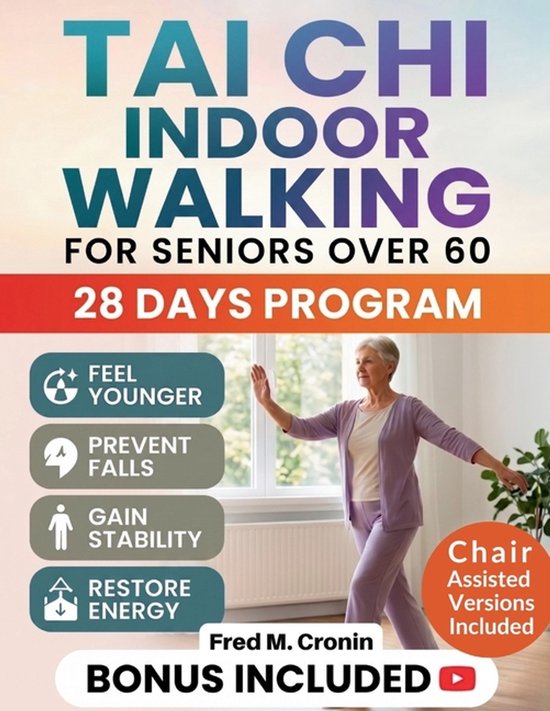 Tai CHI Indoor Walking for Seniors Over 60 - cover