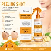 OceAura Pro - Body Exfoliating Spray - Natuurlijke Kurkuma & Kojic Zuur Formule - Verlicht Donkere Plekken, Verwijdert Dode Huidcellen & Maakt Huid Gladder - Dagelijks Gebruik, Geschikt voor Alle Huidtypes - 100ml