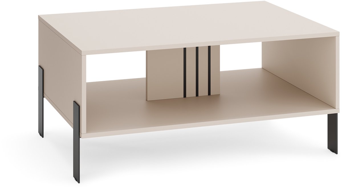 Salontafel Natan met Metalen Poten 100/47/55 cm (Kasjmier)