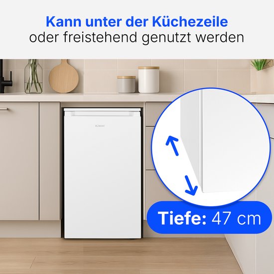 Bomann VS 7255 - Koelkast - Tafelmodel - 87 Liter - LED verlichting - Wit van bomann — afbeelding 3